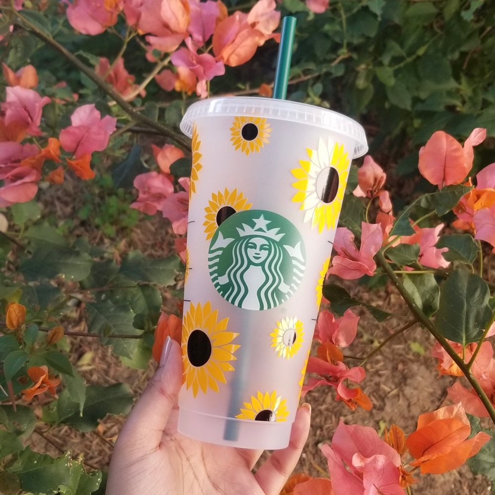 Sunflower Starbucks Cup